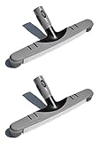 2) Hydrotools 82600 H20 PRO 18" Swimming Pool Spa Nylon Brushes w/ Rotating Edge