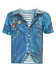 Limited Denim Shirt Print T-Shirt