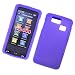 LG Versa VX9600 Verizon Rubber Protector Silicone Skin Case Soft Cover Purple