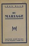 Du mariage