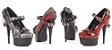 Women's PH609-BRIDGET, 6" Stiletto Unit with 2" Platform Multi Strap Mary Jane Pump by Penthouse Shoes
