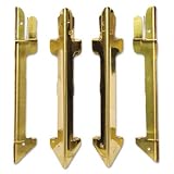 Kitchen & Home Online Shop Ranking 33593. Hardwood Stackable Desk Tray, Four-Posts, Brass