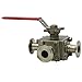 W.E. Anderson 3-Way Tri-Clamp SS Ball Valve, WE33-CHD00-T1, 1/2" Hand Operated Valve