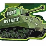 Camouflage Birthday Party Supplies - Invitation