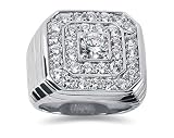  : 2.24 CTW Men's Diamond Ring in Platinum
