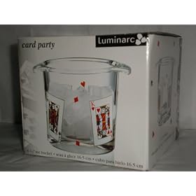 Card Party Ice Bucket, 6.5 by Luminarc