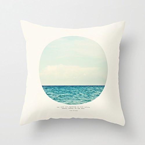 Decorative Pillow Case Salt Water Cure Cushion Cover 18" x 18"