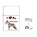schnauzer3 - I Love My Schnauzer Flip Top Lighter