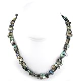Abalone Shell Beads Necklace - 16.5 Inches
