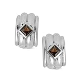 Sterling Silver Garnet Earrings