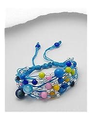 Cotton Waxed Thread Agate Bracelet