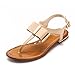 Alexis Leroy Women's Comfortable Bowknot Flip-Flops Sandals