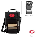 Georgia Bulldogs NCAA Duet Wine and Cheese Tote (Black/Grey) (Embroidered Logo)