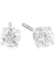 IGI Certified 14k Gold Round-Cut Diamond Studs (3/4 cttw, H-I Color, SI2-I1 Clarity)