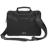 Microsoft Surface Book Messenger Bag, Evecase Ultra Portable Neoprene Messenger Briefcase Shoulder Tote Bag with Handle and Accessory Pocket - Black