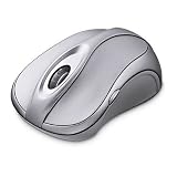 Microsoft Wireless Notebook Laser 6000 v1 Mouse Mac/Win USB Port Moonlite Silver
