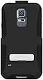 Seidio DILEX Case with Metal Kickstand and Holster Combo for Samsung Galaxy S5 - Retail Packaging - Black