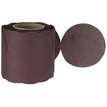 3M Stikit Cloth Disc Roll 341D, PSA Attachment, Aluminum Oxide, 5" Diameter, P120 Grit (Roll of 100)