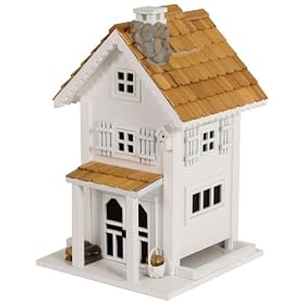 Le Petit Chalet LPC-1010 Two Storey Bird Feeder - White and Natural by 