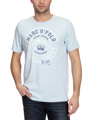 Marc O\'Polo Herren T-Shirt 223 2066 51078, Gr. 54 (XXL), Blau (surf sprayblue 809) Preisvergleich