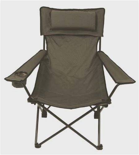 Klappstuhl De Lux mit Ruecken- u. Armlehne khaki