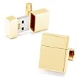Gold Plated 4GB USB Flash Drive Cufflinks