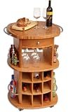 Totally Bamboo Bar Cart 26x26x36-in.