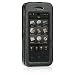 Black Crystal Leather Snap-On Cover Hard Case Cell Phone Protector for Samsung Instinct M800