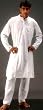 Exotic India Pure White Kurta Pajama - White