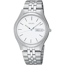 Seiko Men's Dress Silver-Tone Watch #SGF523