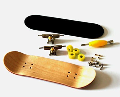 Lovesporter Maple DIY Finger Skateboard Wooden Fingerboard w Nuts Trucks - Basic Bearing Wheels