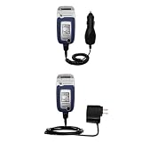 Essential Kit for the Sony Ericsson z520c - includes Car and Wall Charger with Rapid Charge Technology - Gomadic Brand w/ TipExchange Technology