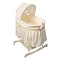 Kolcraft Light Vibes Rocking Bassinet with Deluxe Electronics - Custard