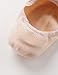 Vero Monte 4 Pairs Womens Cotton No Show Liner Socks *Silicon Non-slip Grip*