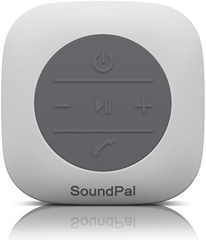 Bluetooth Shower Speaker - SoundPal Water Resistant Wireless and Hands-free Speaker with Suction Cup - Compatible with All Bluetooth Devices - White