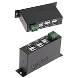 CoolGear 12 Volt USB hub Industrial 4-Port USB 2.0 Powered Hub for PC-MAC DIN-RAIL Mount