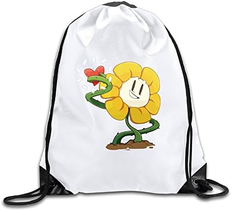 Fashion Cute Flowey Undertale Video Game Drawstring Backpack Bag