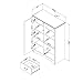 South Shore Aviron 1-Door Amoire with Ajustable Shelves and Drawers, Blueberry