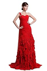 Charmeuse/Chiffon Backless Beaded One Shoulder Evening Dress 