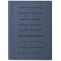 Blue Embossed Words to Remember Leather Journal - Lined