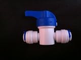 from Natures Water 1/4 INLINE TAP / SHUT-OFF VALVE / ISOLATION VALVE FOR 1/4 LLDPE FRIDGE FREEZER / REVERSE OSMOSIS WATER FILTER SYSTEM WATER PIPE TUBING