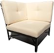 Strathwood Falkner Sectional Corner Lounge Chair with Seat and Back Cushions