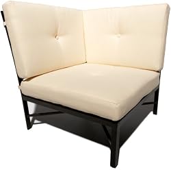 Strathwood Falkner Sectional Corner Lounge Chair with Seat and Back Cushions