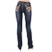 Sexy Couture Women's S98-PS Mid Rise Bootcut Jeans