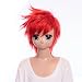 SureWells New Fashion Cosplay Wigs Short red cool style cosplay wig of flower declaration of your he