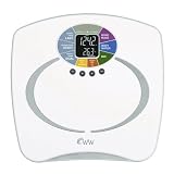 Weight Watchers Tracker Body Fat Scale with Color Display - White