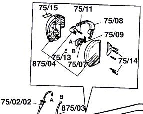 Atco/Qualcast/Bosch Switch Lever