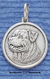 Animals Ch-1207 : Sterling Silver Rottweiler Id Charm