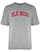 NCAA Mississippi Old Miss Rebels Licensed T-Shirt, X-Large, Dark Ash