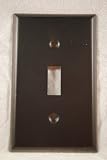 Oil Rubbed Bronze Single Light Switch Wall Cover Pate